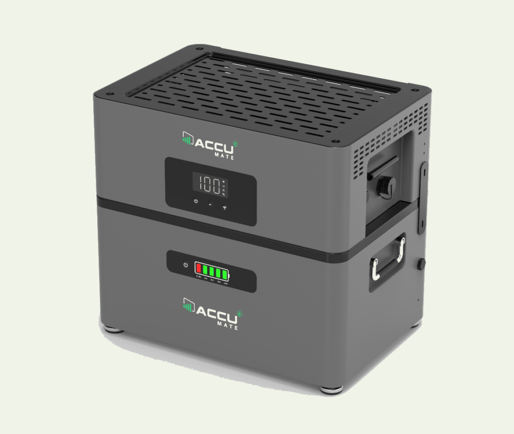 Smart battery charger illustration